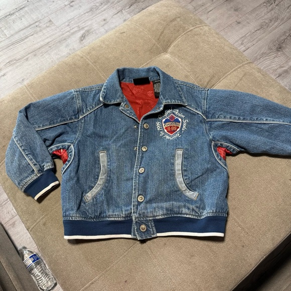 Rocawear Original Kids Jean Denim Jacket size 7 Vintage Y2K Embroidered - Picture 7 of 12